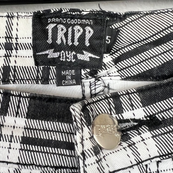Tripp NYC Plaid Black White Pants - Picture 7 of 7